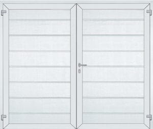 openslaande garagedeuren,Novoferm DuoPort,garagedeuren Venlo,isolerende garagedeuren,dubbele garagedeuren